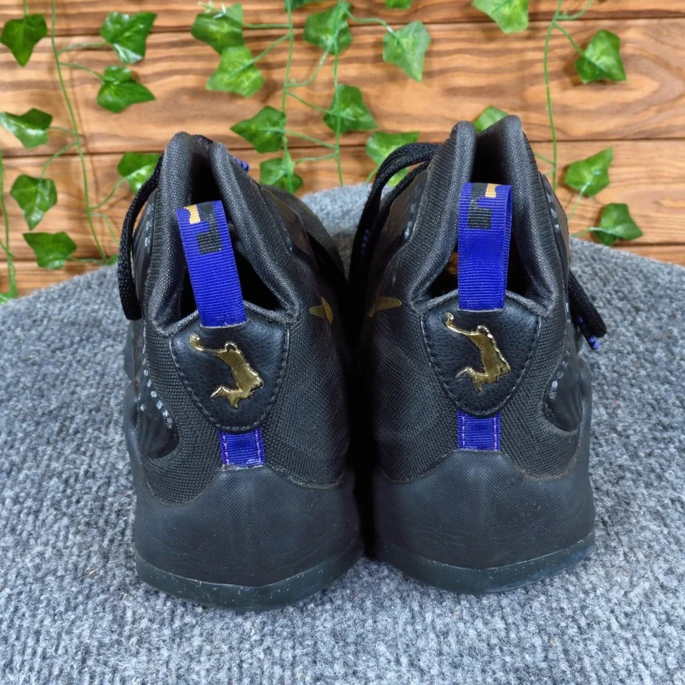 Nike LeBron 13 GS Pot of Gold Boys Athletic Basketball Shoes Size 6Y‎ Black Gold